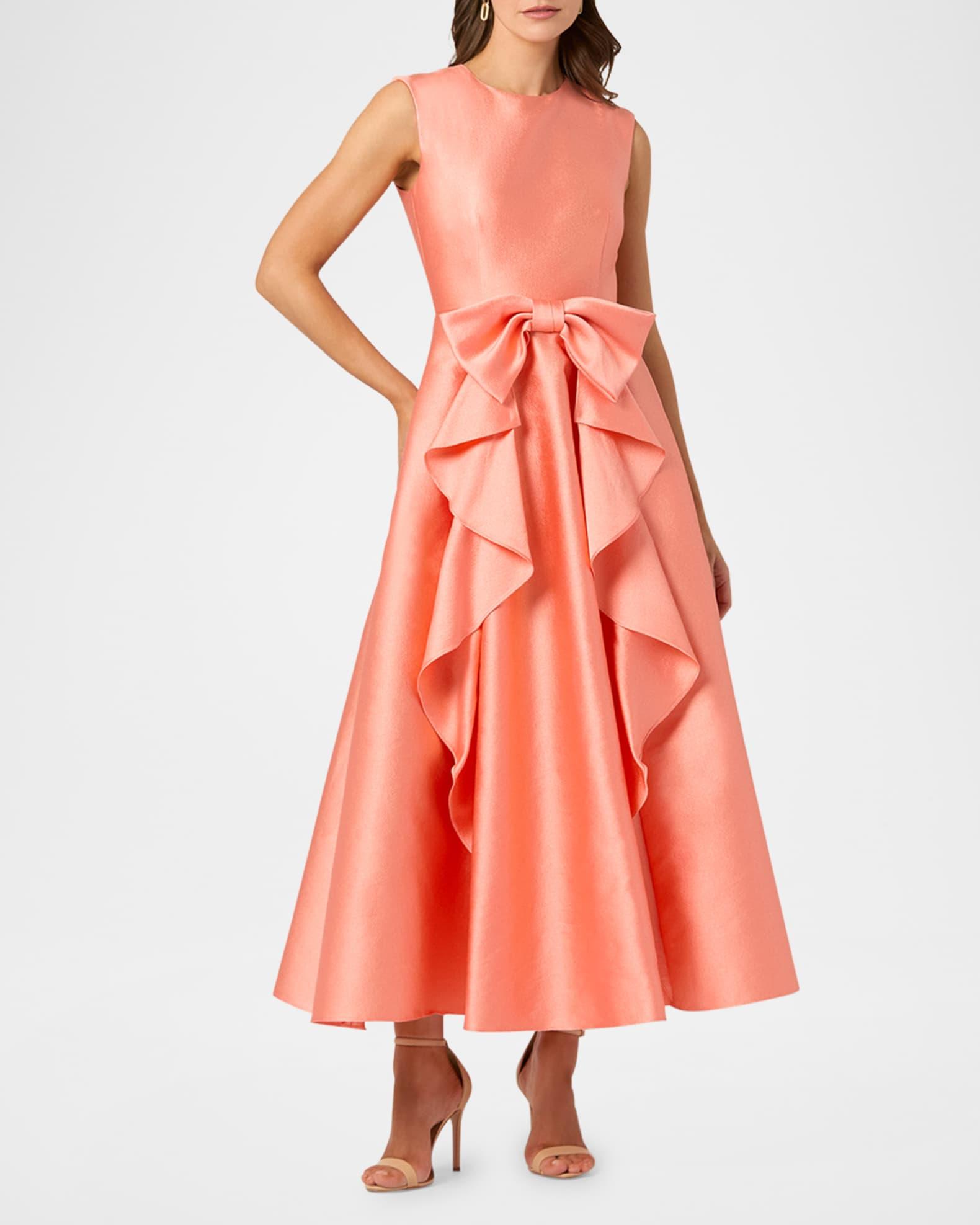 Leo Sleeveless Bow-Front Maxi Dress Product Image