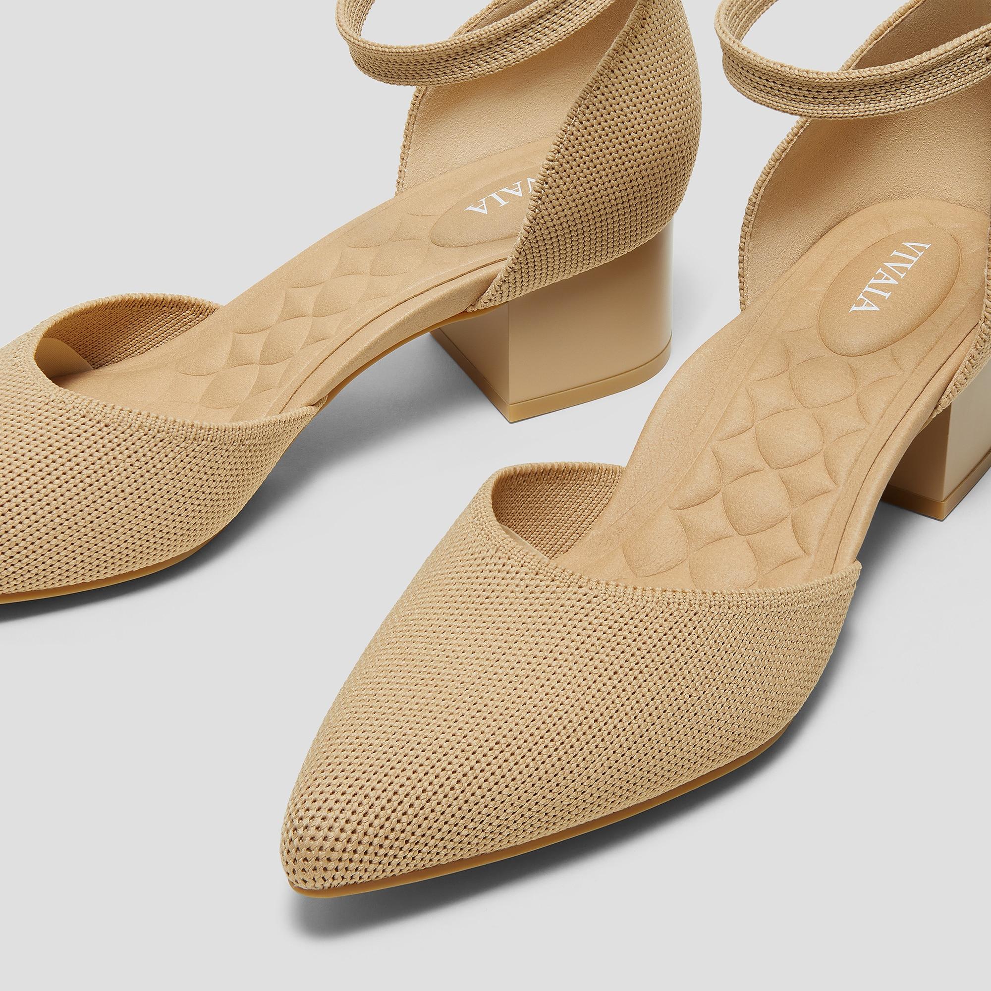 Pointed-Toe Stress FREE Block Heels (Galilea) Product Image