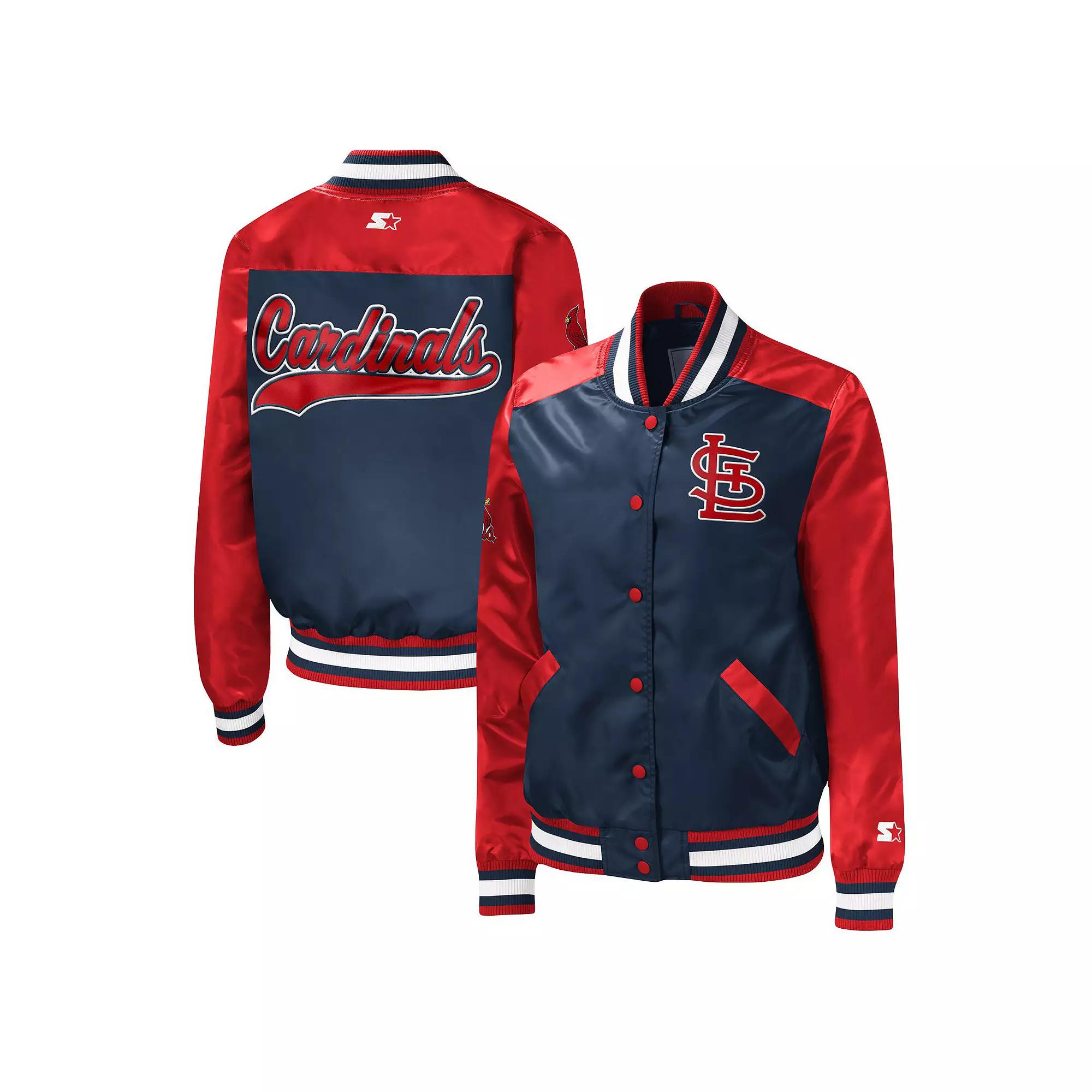 Women's Starter Navy St. Louis Cardinals The Legend Full-Snap Jacket,  Product Image
