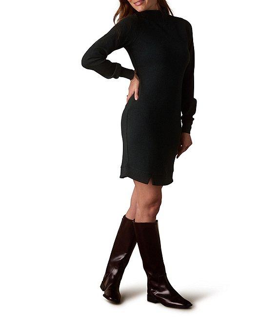 The Normal Brand Puremeso Mock Neck Long Sleeve Knit Dress Product Image