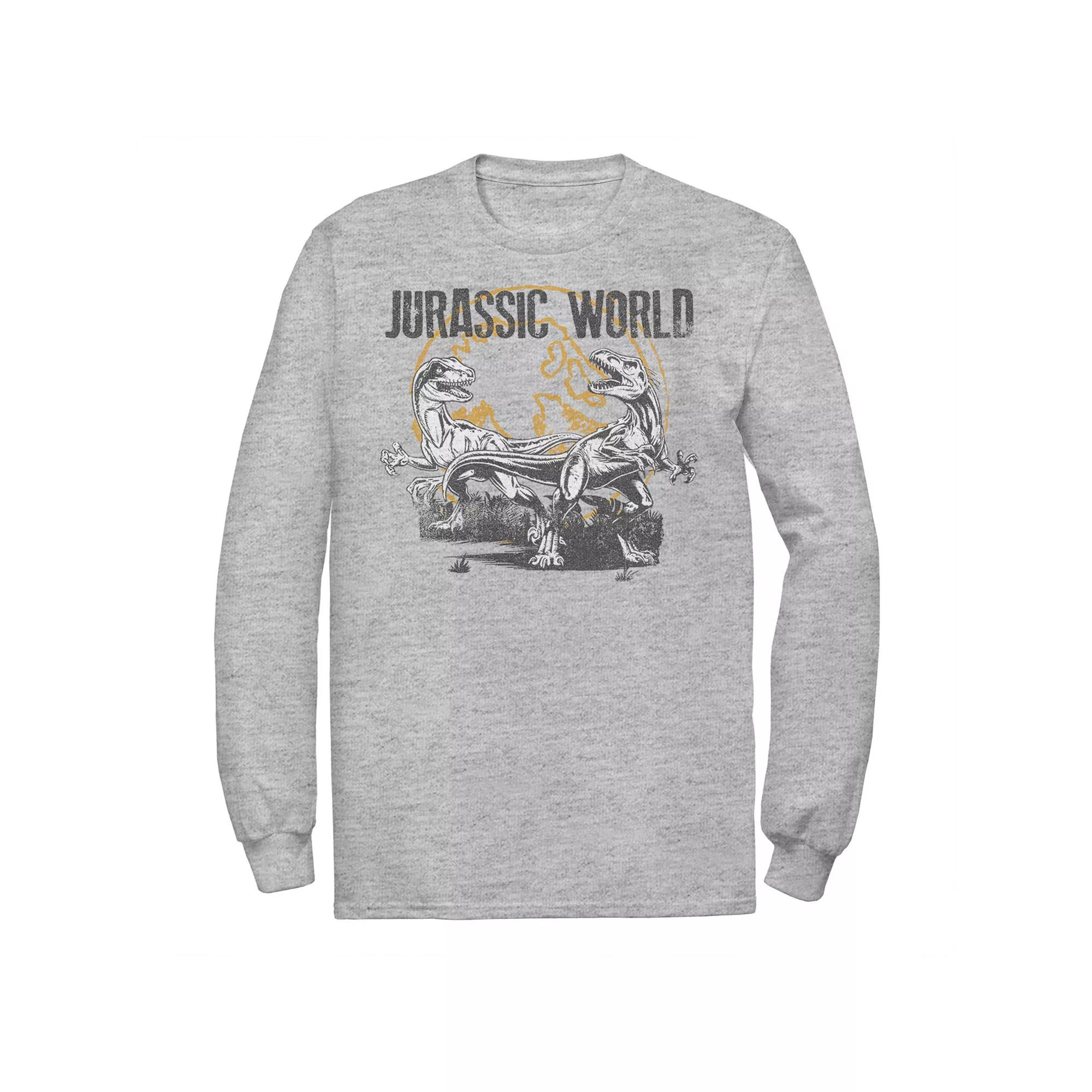 Men's Jurassic World Distressed Raptor Battle Tee,  Product Image