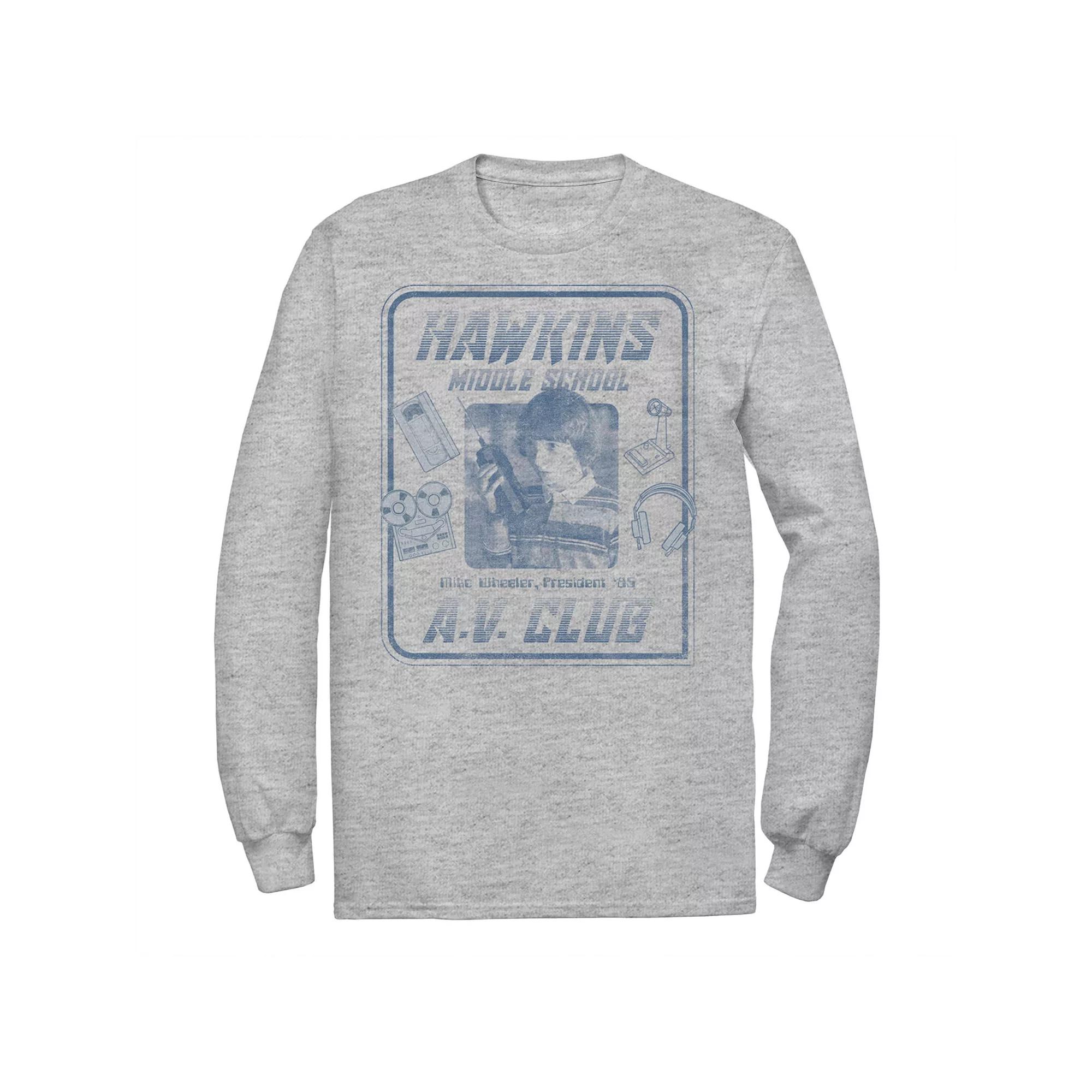 Men's Netflix Stranger Things Mike Wheeler Hawkins A.V. Club Tee,  Product Image