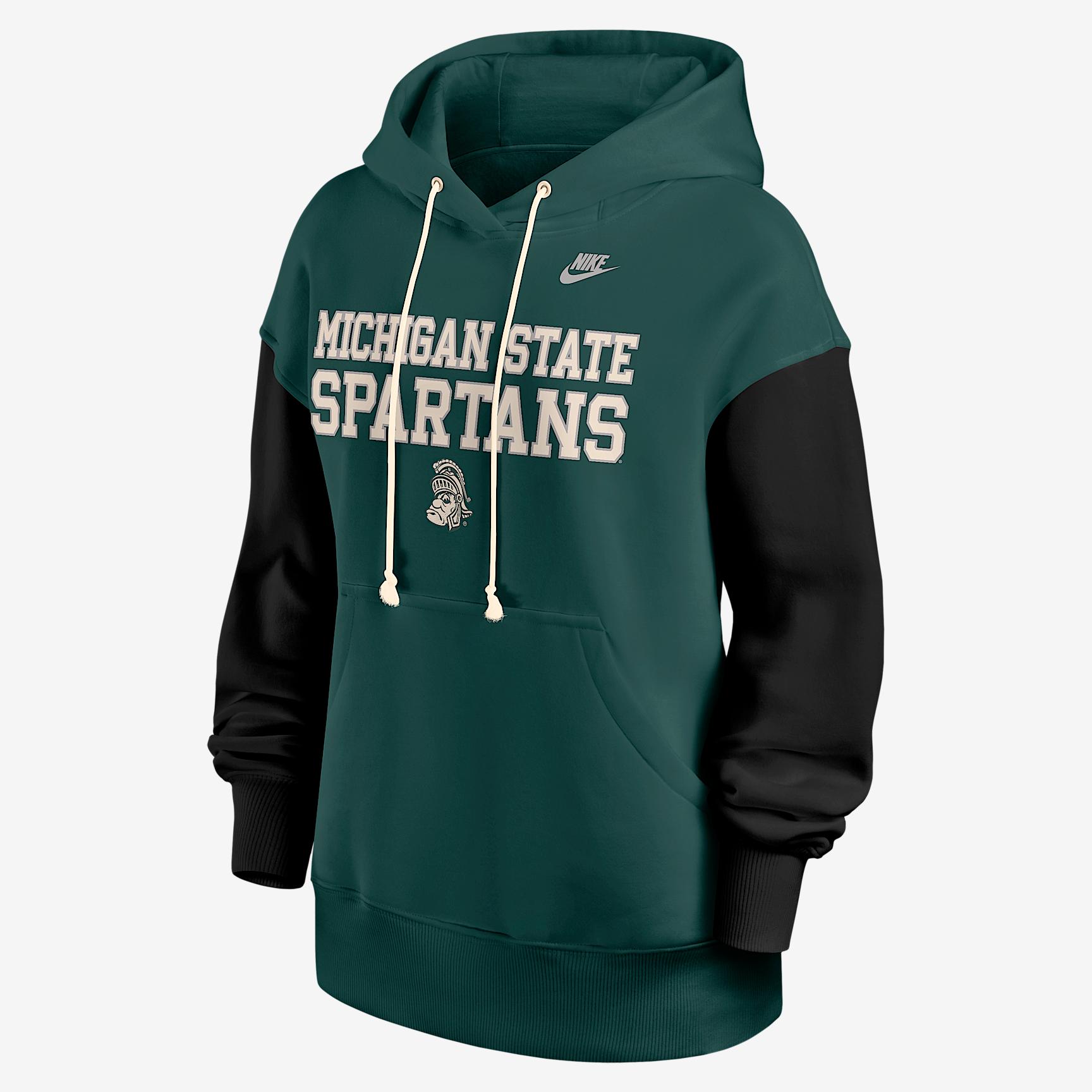 Michigan State Legacy Phoenix Nike Womens College Pullover Hoodie | 01N508GOMSV-D86 Product Image