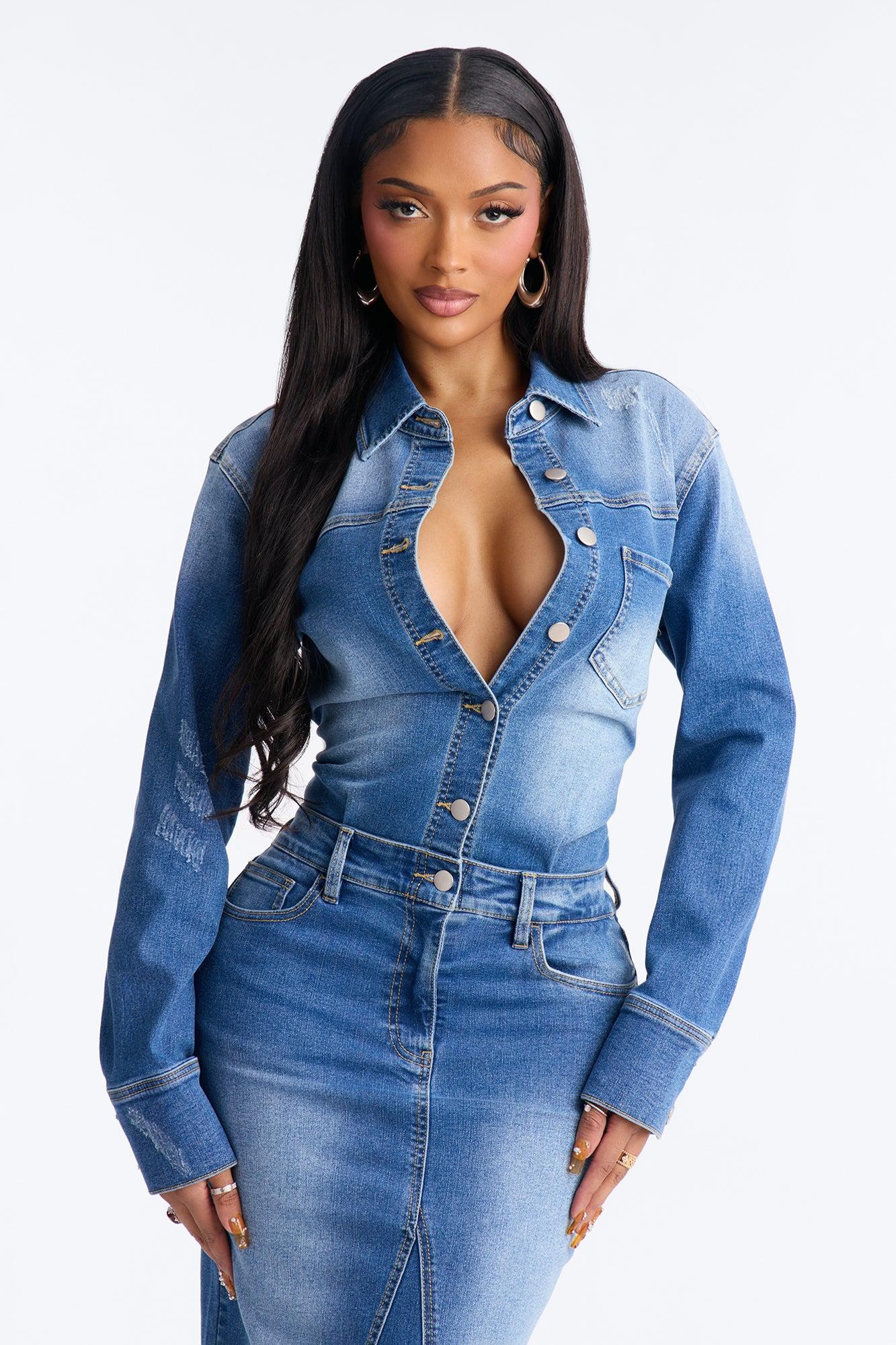 Belleville Denim Dresses Midi Dress - Denim Female Product Image