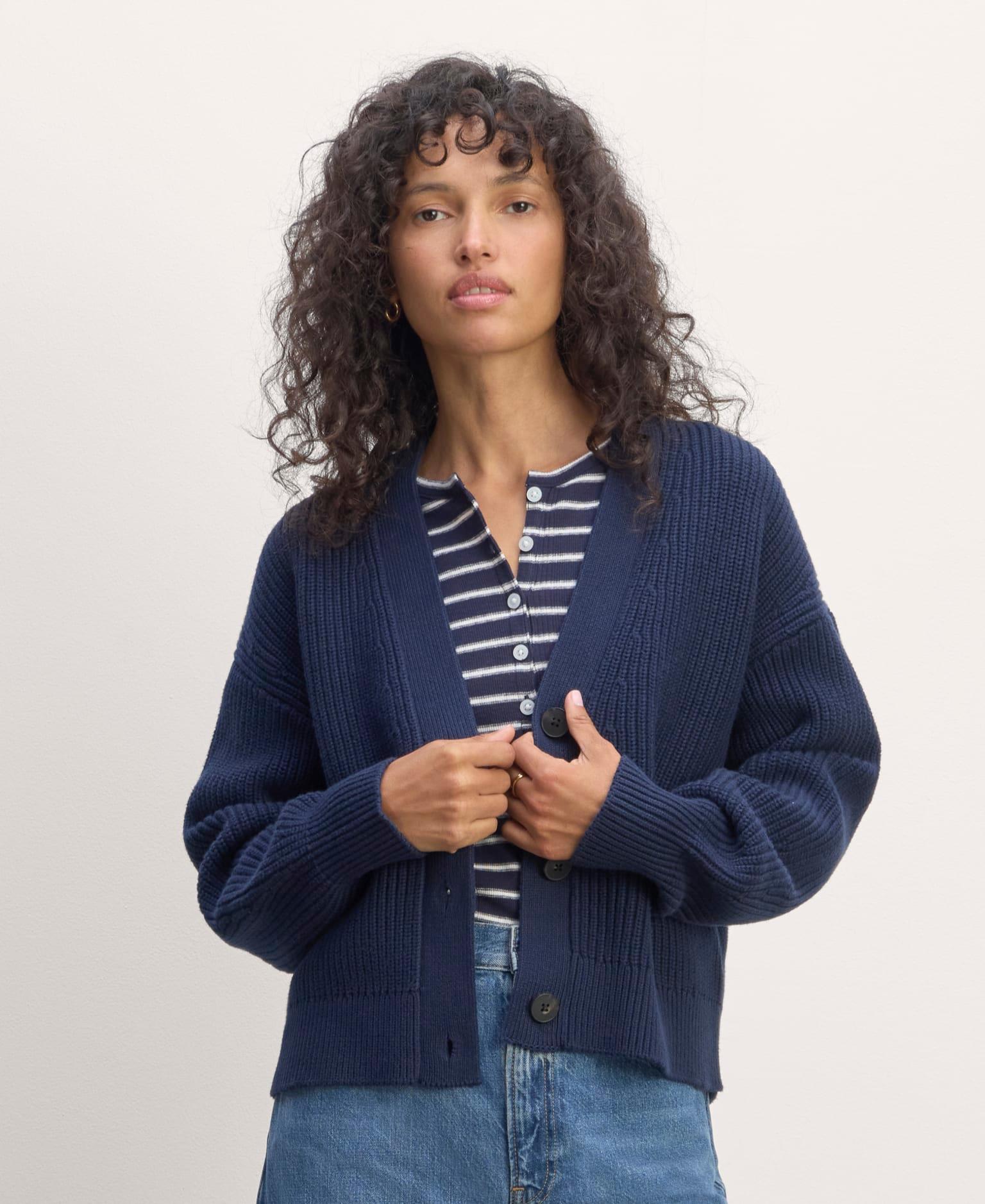 Womens Boxy Cardigan in Everyday Cotton by Everlane Product Image