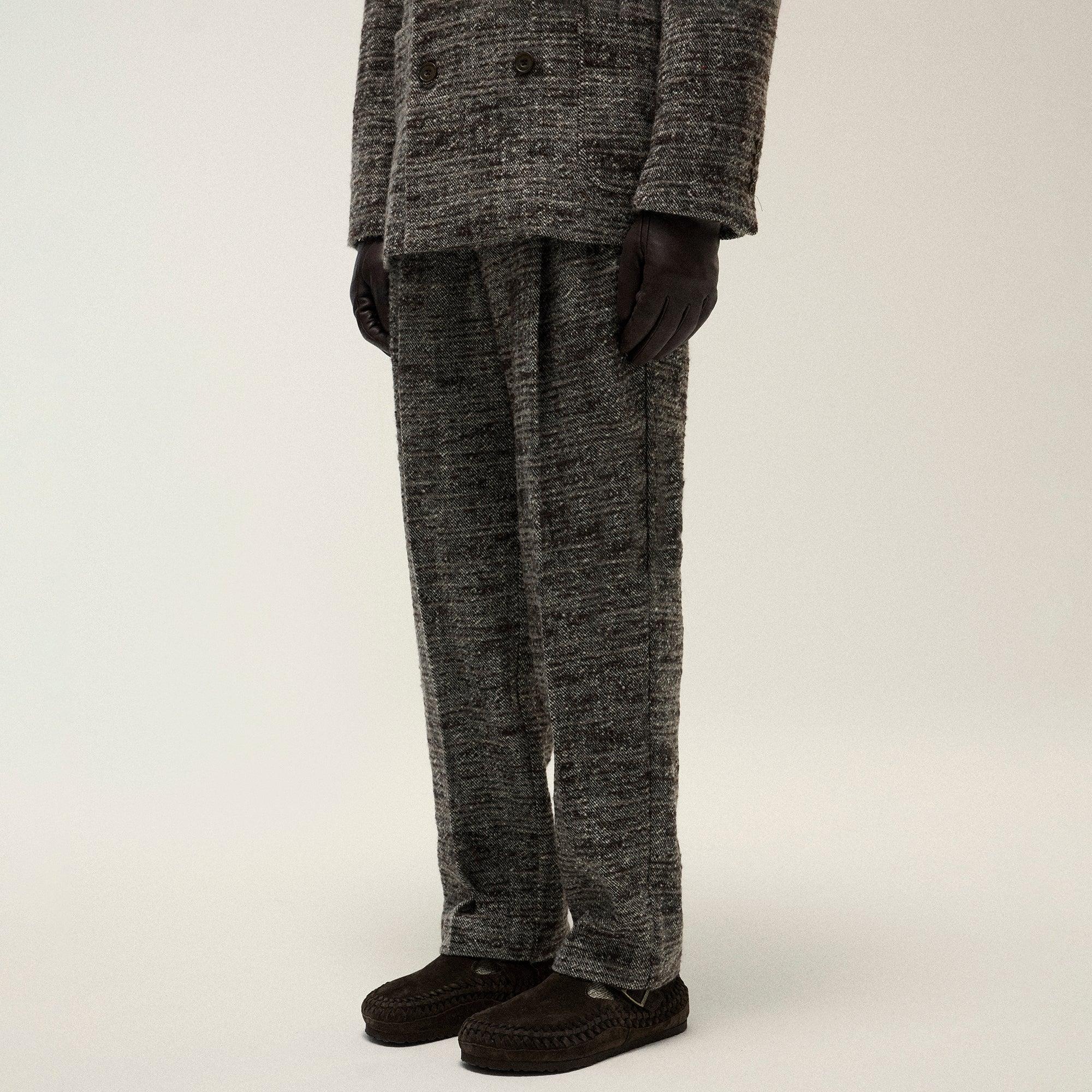 &Kin Tweed Kylan Pleated Trouser - Theory Male Product Image