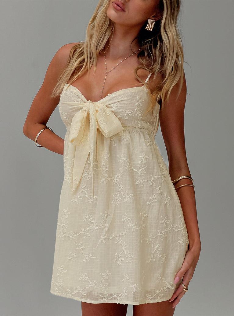 Granno Mini Dress Lemon Product Image