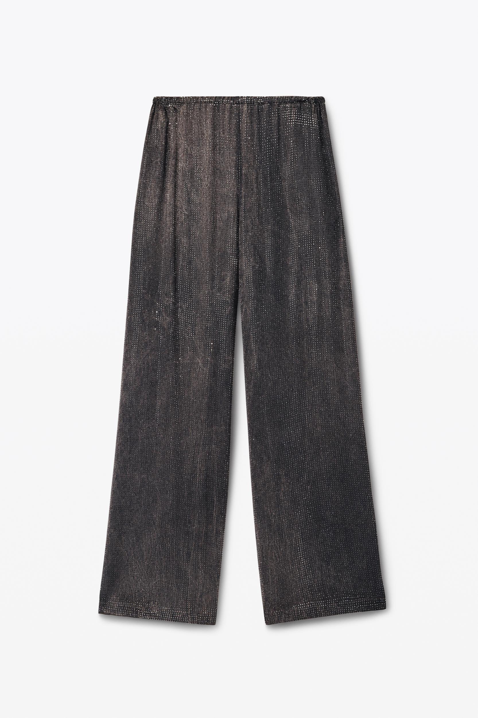 Crystal Hotfix Slim Relaxed-fit Pants Product Image