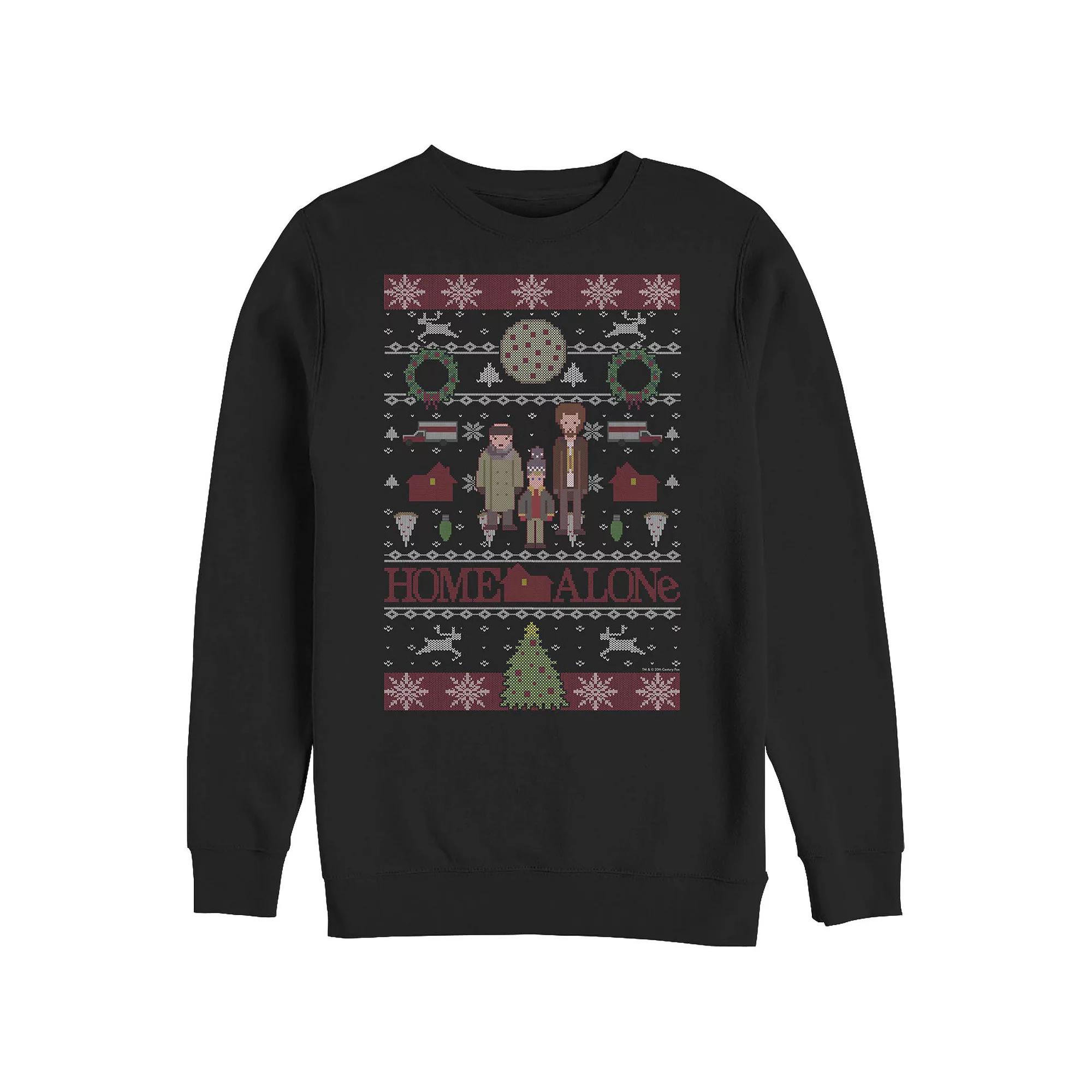 Big & Tall Home Alone Christmas Sweater Graphic Fleece, Men's,  Product Image