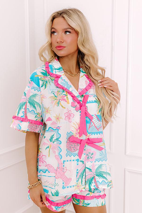 On Island Time Front Tie Top Product Image