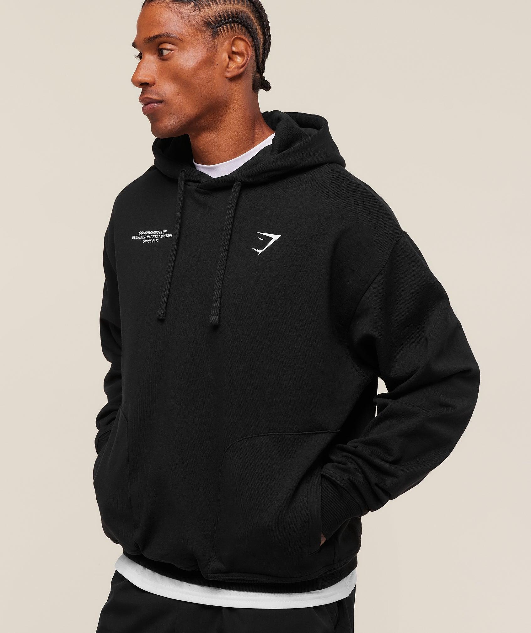Gymshark Conditioning Club Hoodie - Black Male Product Image