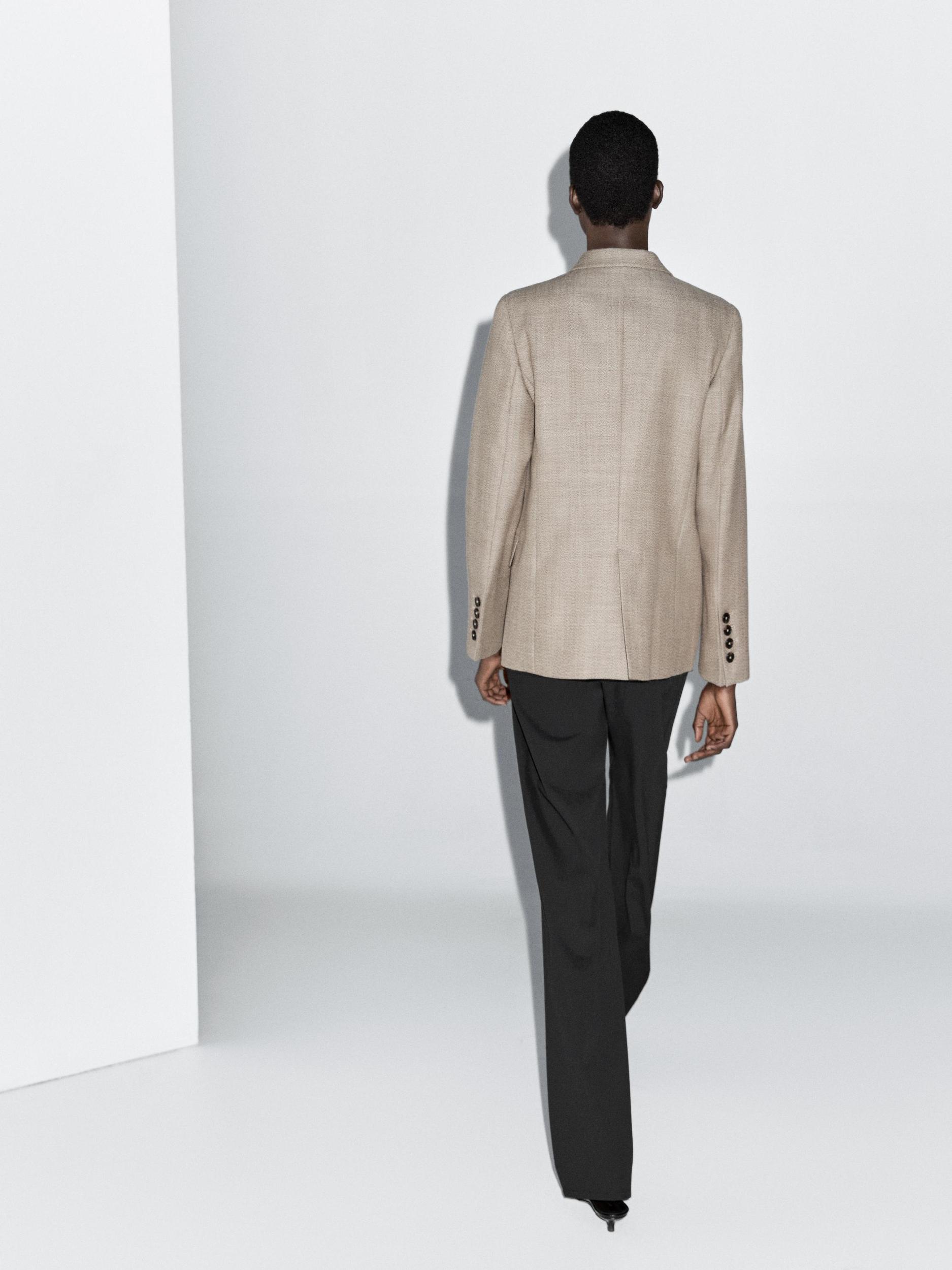 Flecked 100% wool blazer Product Image