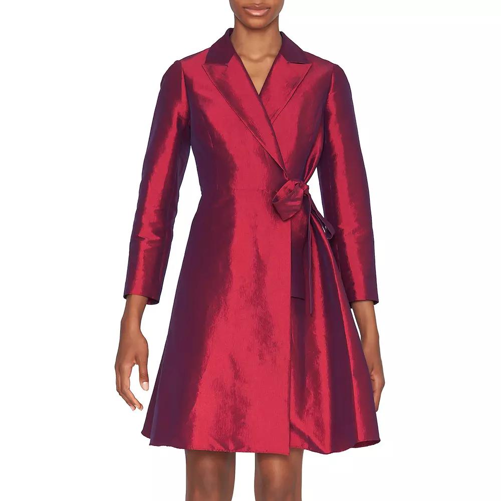 Women's Focus By Shani Dupioni Wrap Dress,  Product Image