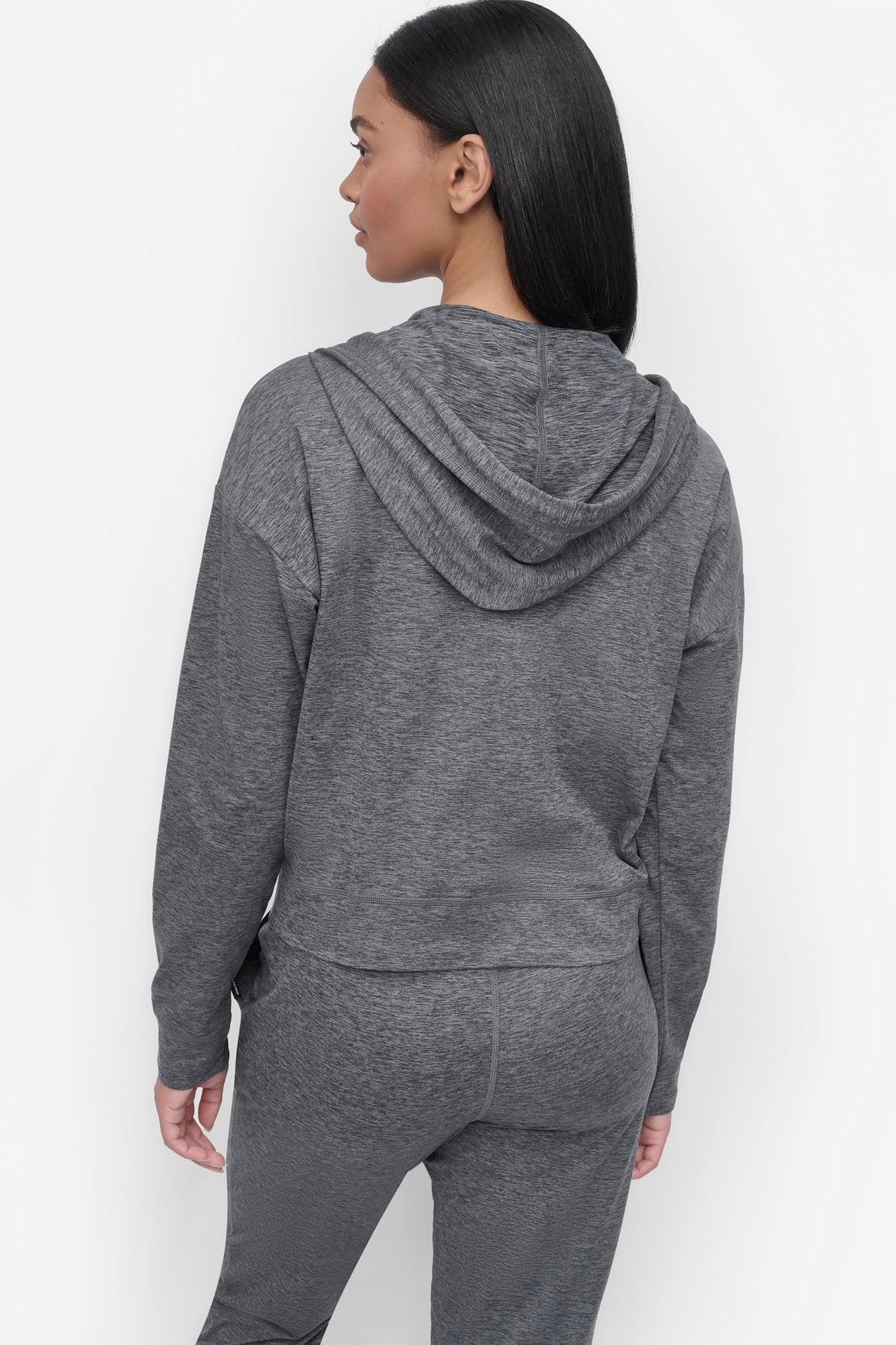 CROPPED SPACE-DYED HOODIE Product Image