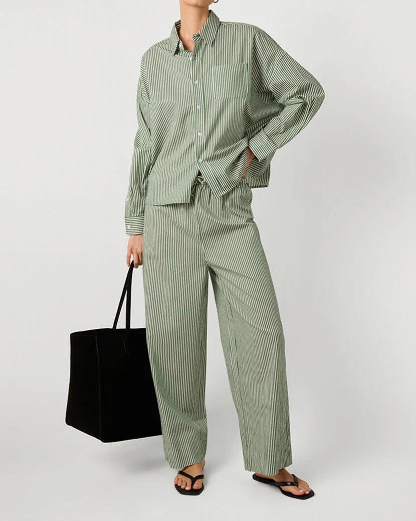 WeWoreWhat | Cropped Button Front Shirt | Fern Multi Product Image