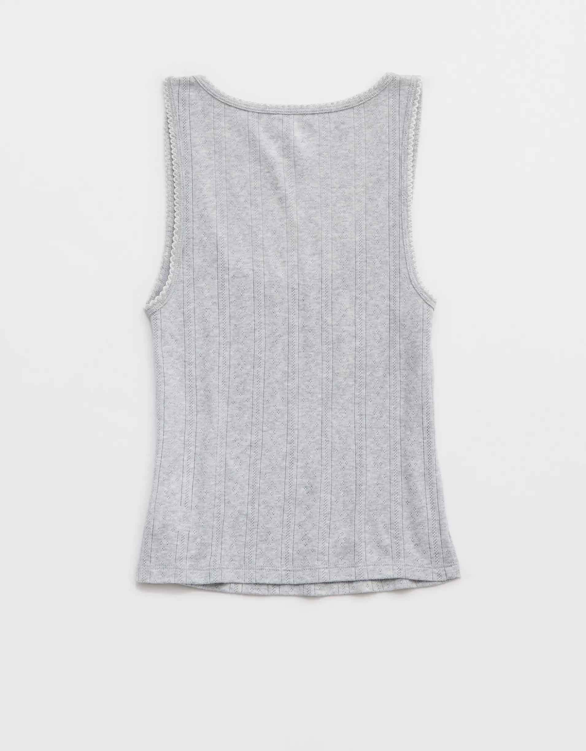 Aerie Off-Duty Pointelle Tank Top Product Image