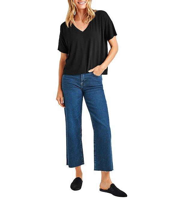 Splendid Bamboo V-Neck Short Sleeve Tee Product Image