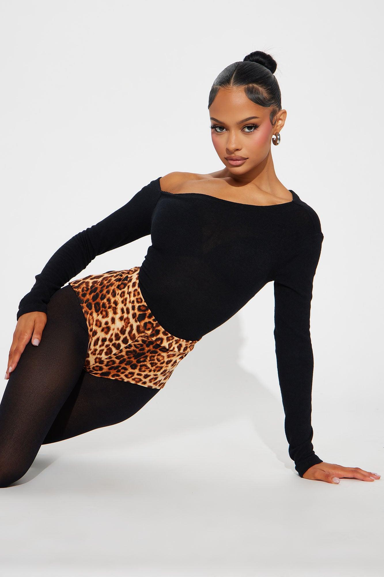 Moving Mountains Leopard Micro Booty Short - Brown/combo Product Image