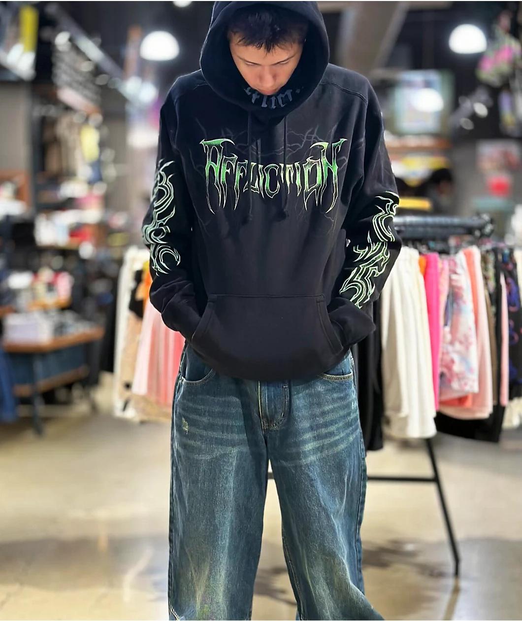 Affliction Sinister Black Hoodie Product Image