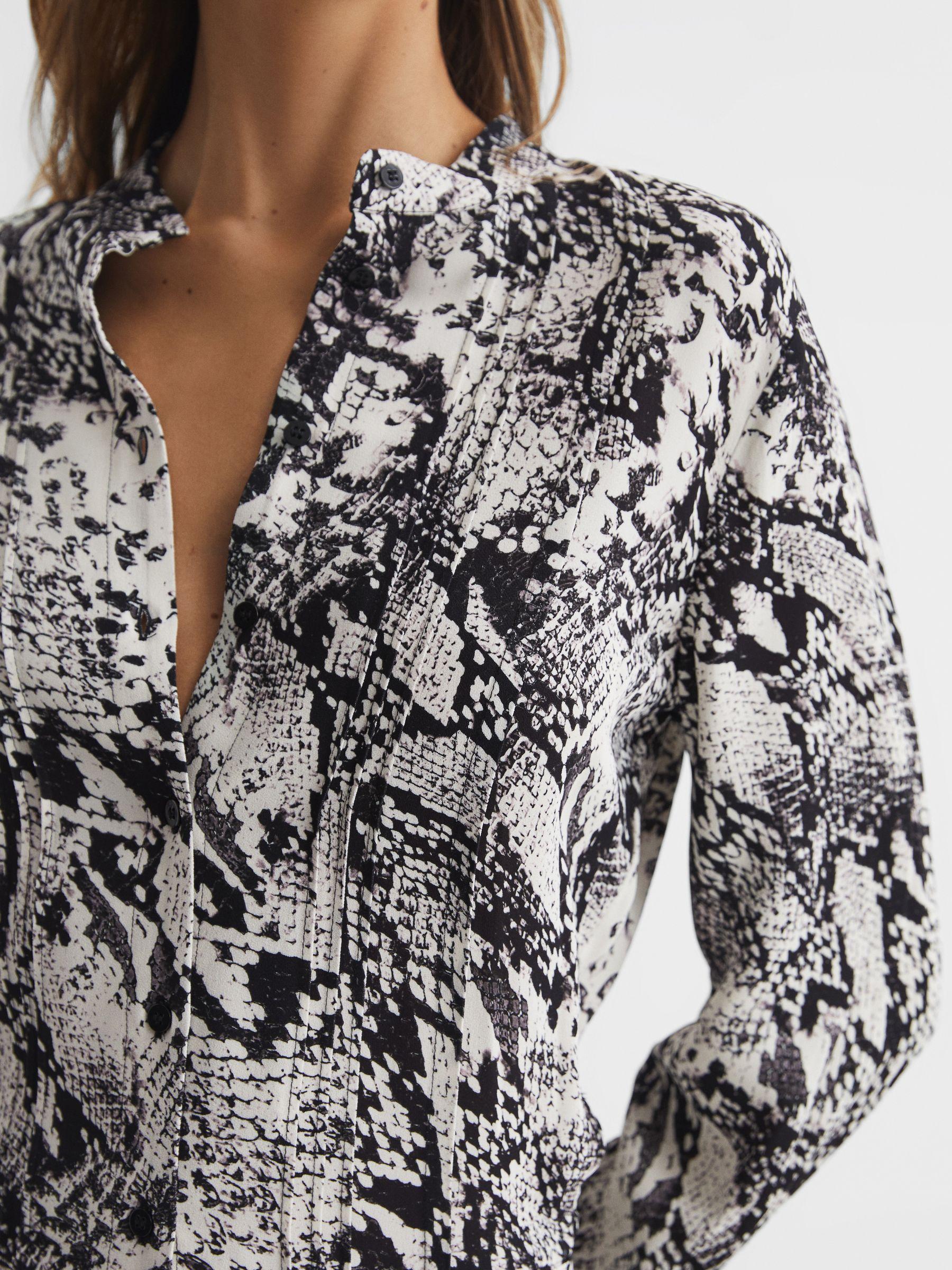 Animal Print Mini Dress in Black/White Product Image