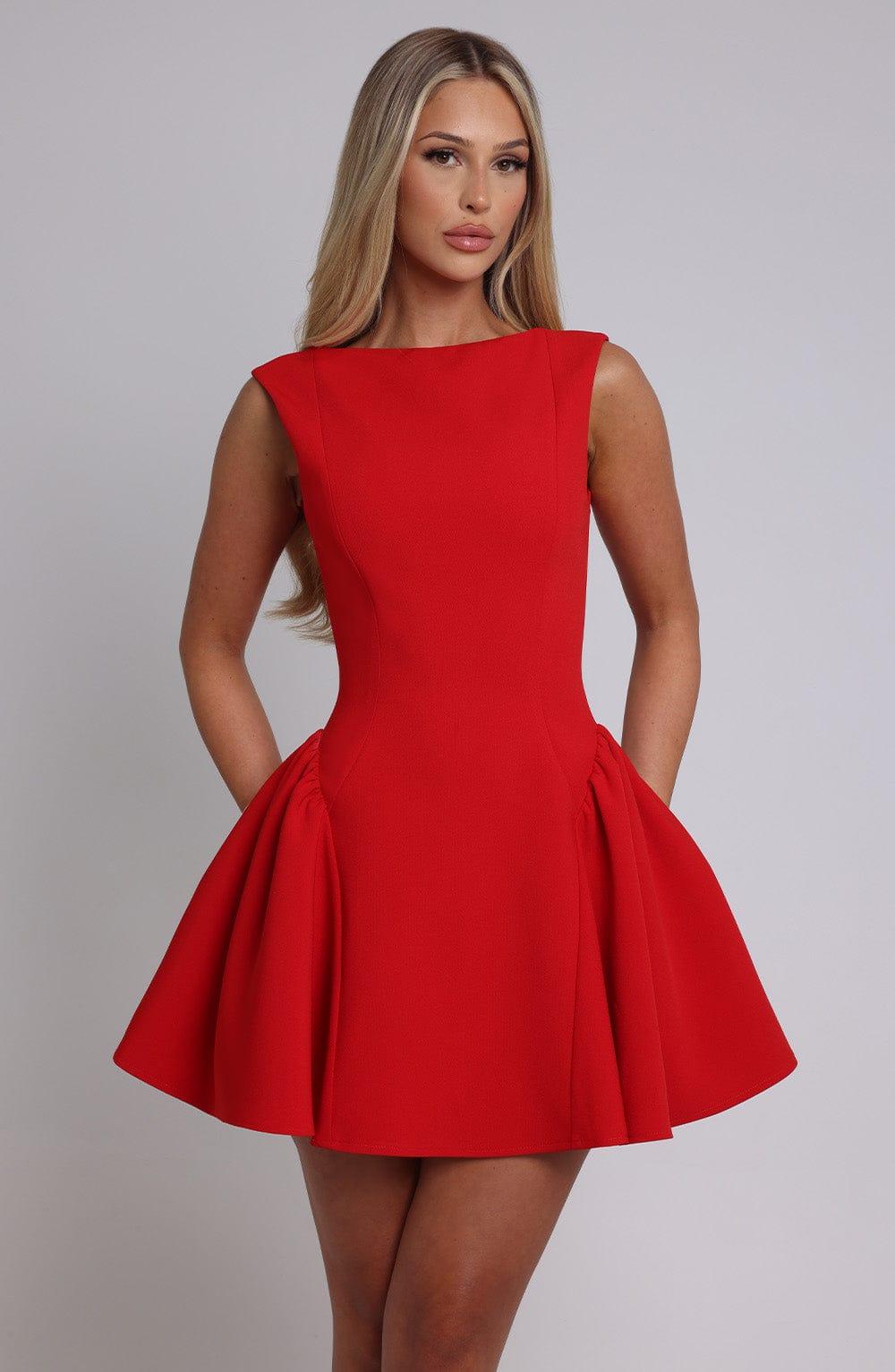 Yalina Mini Dress - Red Product Image
