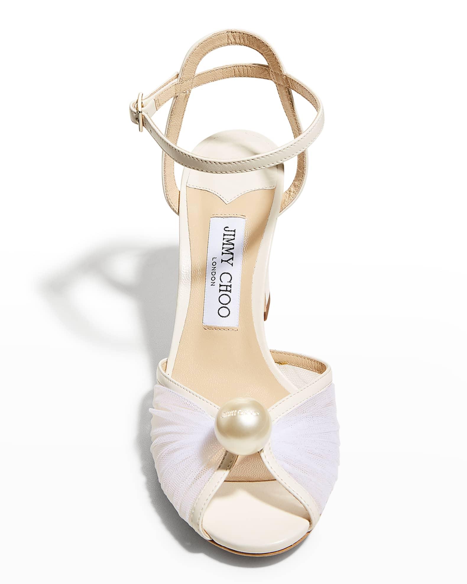 Womens Sacaria 85MM Shimmer Suede Sandals Product Image