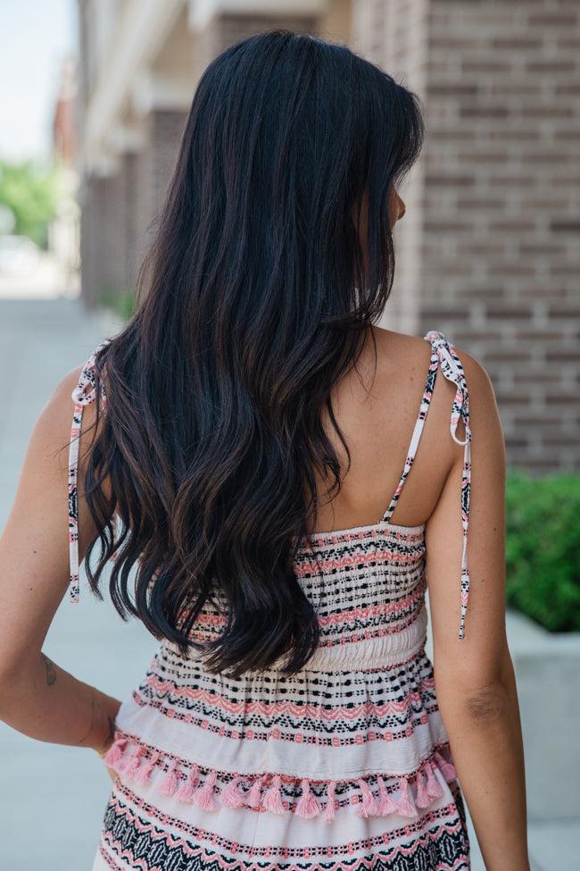 Musical Motives Coral and Black Printed Woven Set FINAL SALE Product Image