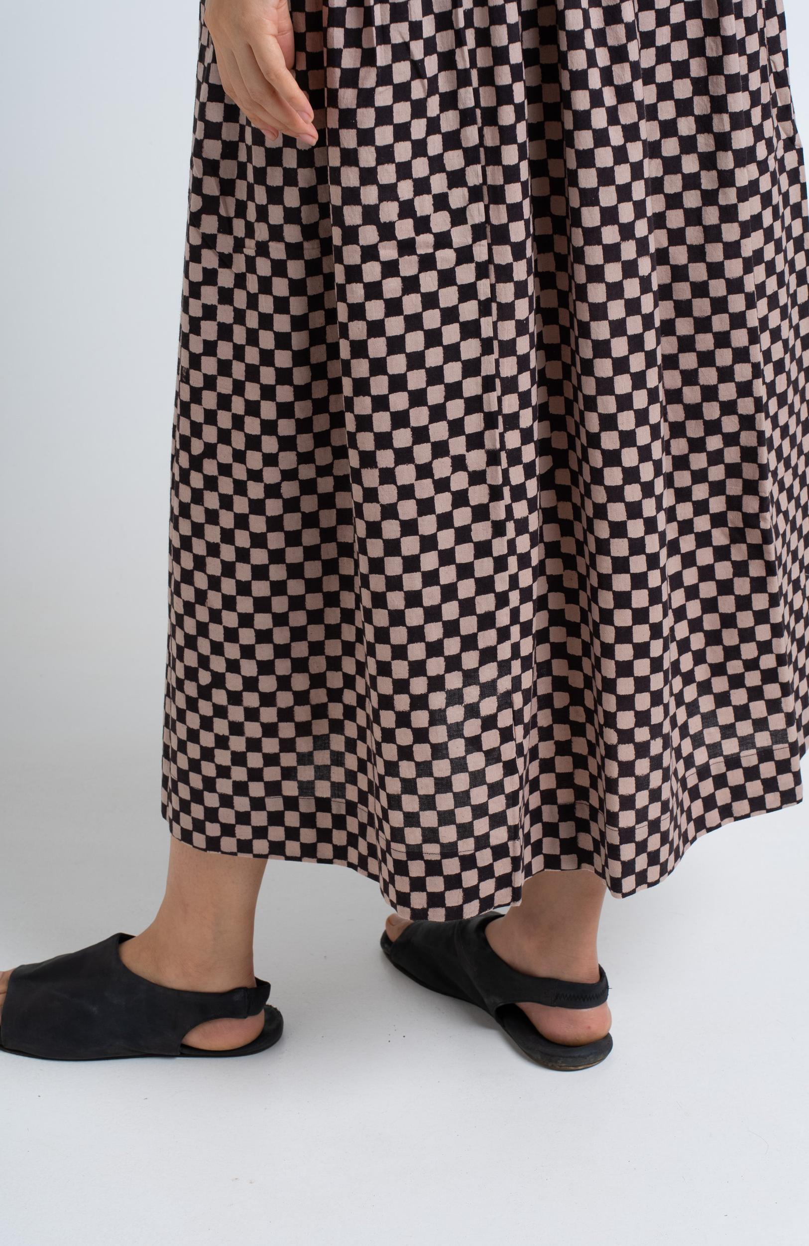 Block Printed Black Skirt Product Image