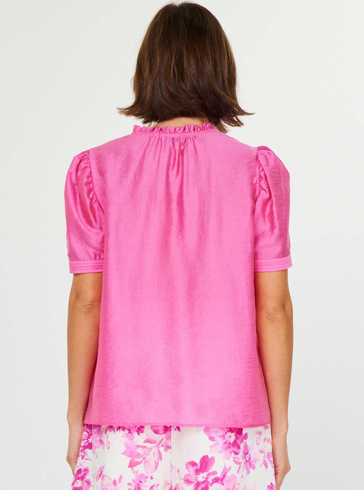 Half Sleeve Ruffled Detail Blouse Product Image