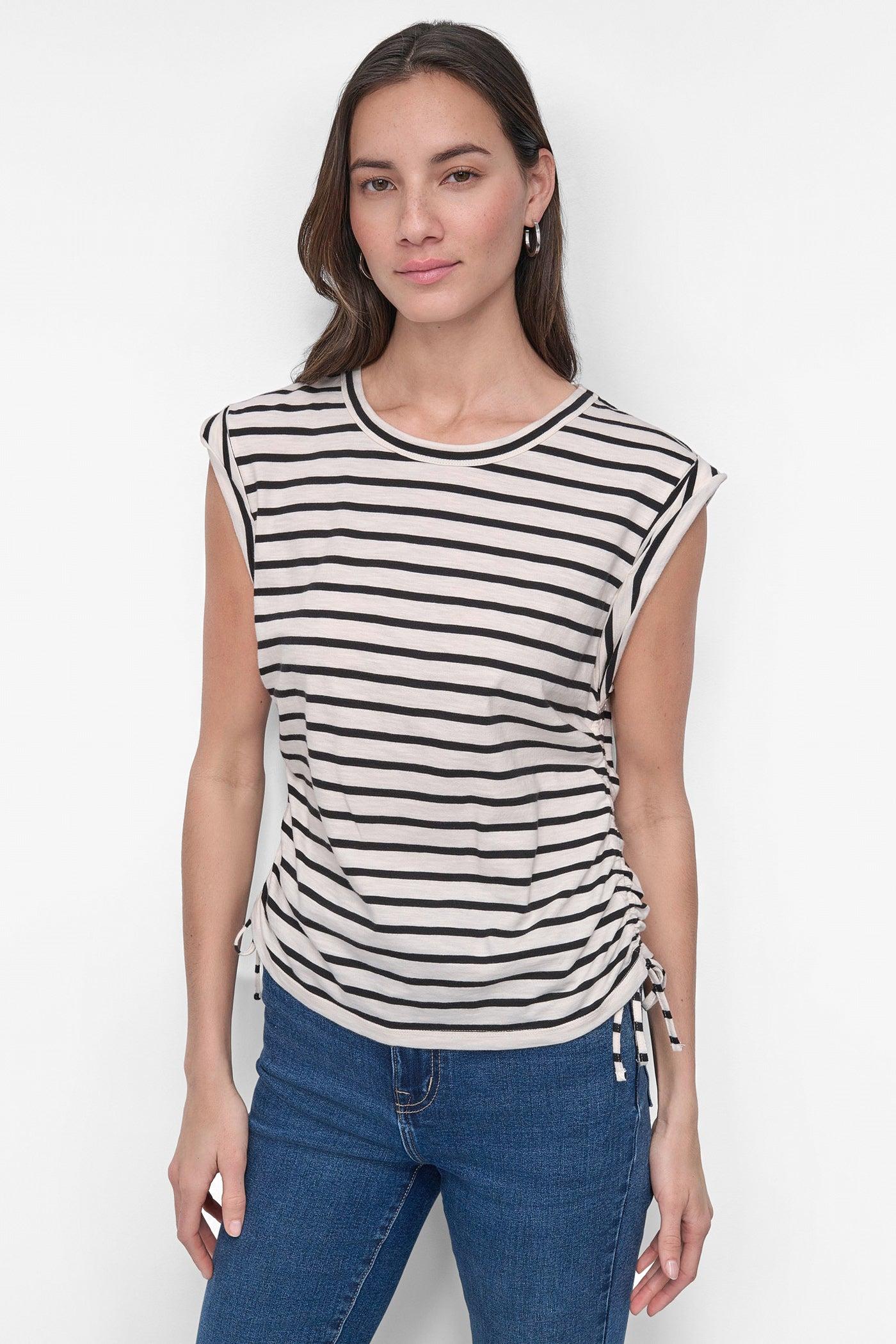 RUCHED SIDE-TIE TEE Product Image