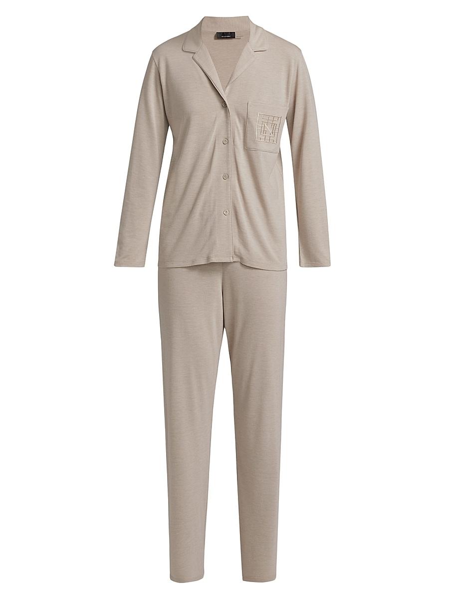 Womens Shangri La Embroidered Pajamas Product Image