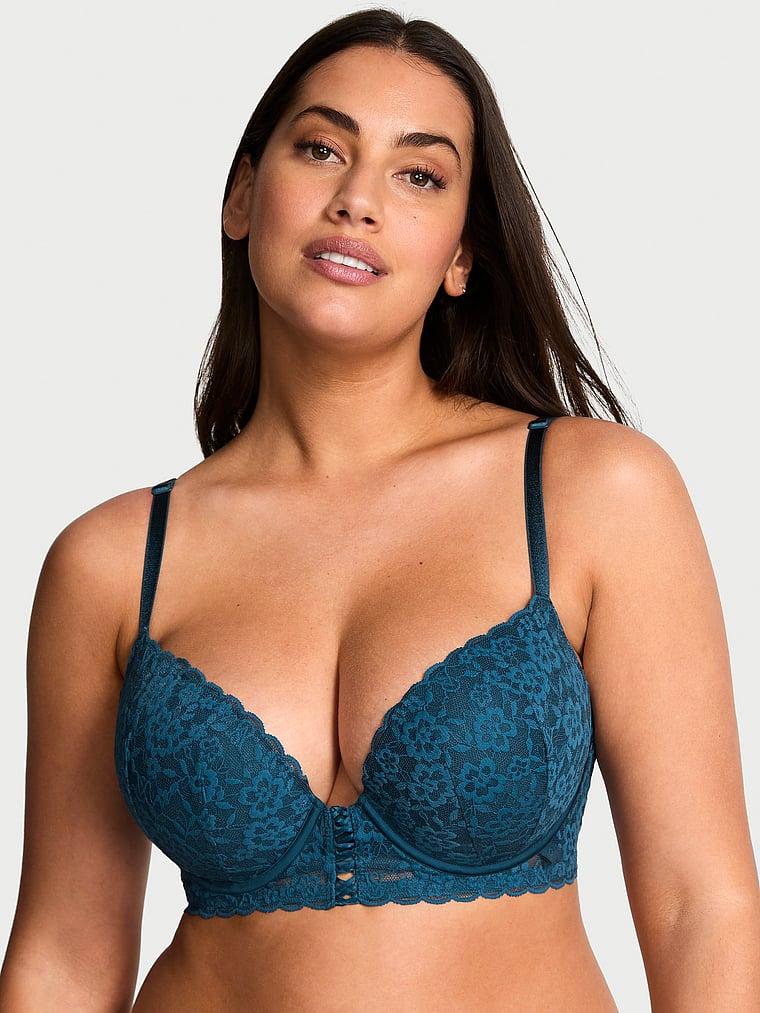 Sexy Tee Lacie Lace-Up Longline Push-Up Bra Product Image