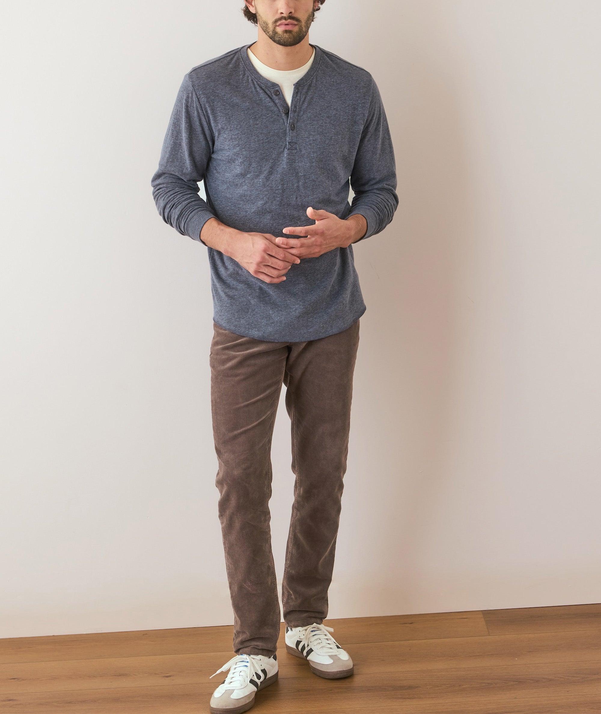 Double Knit Henley Product Image