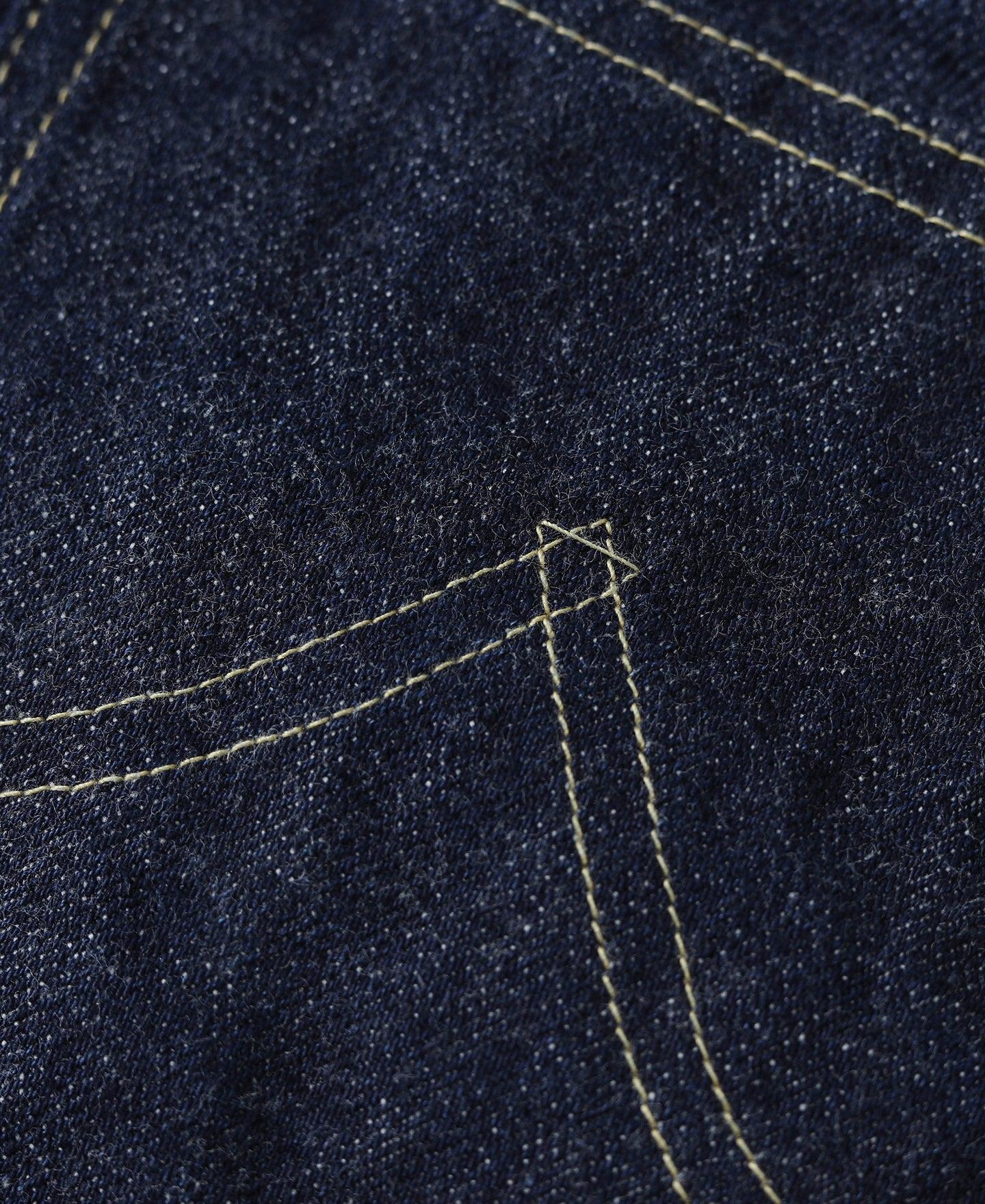 WWII Simplified Model Cowboy Selvedge Denim Jeans Product Image