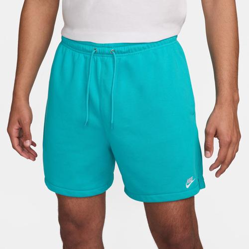 Nike Mens Nike Club Flow French Terry Shorts - Mens Washed Coral/White Product Image