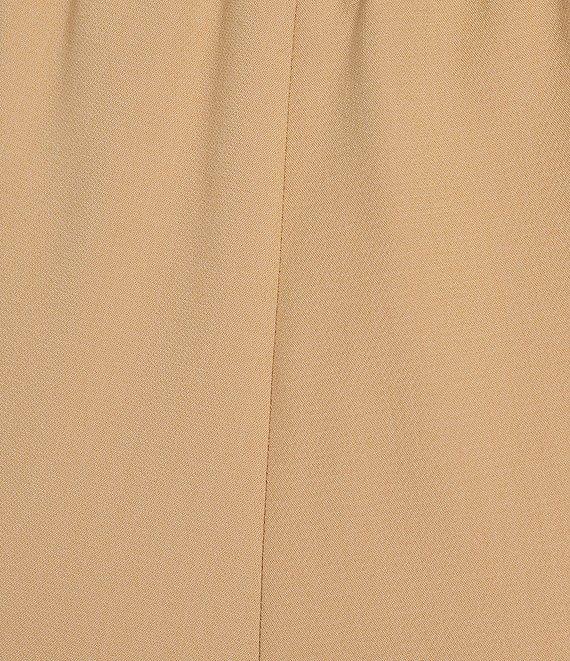 Anne Klein Plus Size Fly Front High Rise Twill Wide Leg Pants Product Image