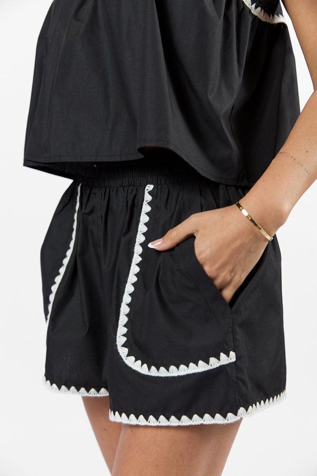 Island Groove Black Stitched Trim Two Piece Set Product Image