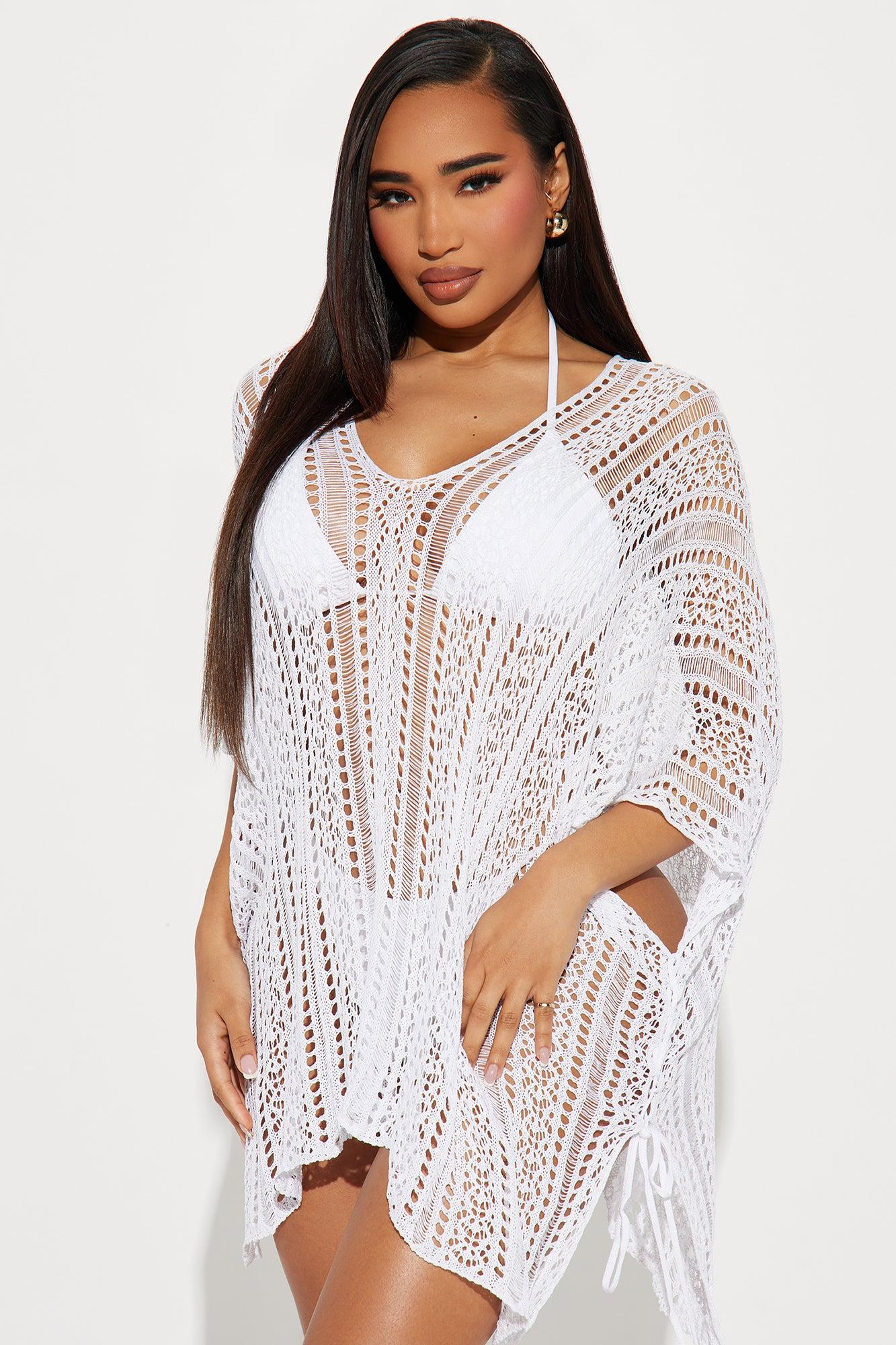 Althea Swim Cover Up - White Product Image
