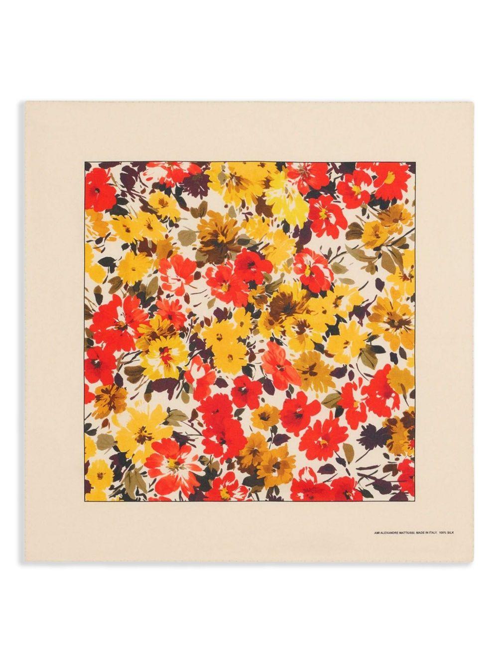floral-print silk bandana Product Image