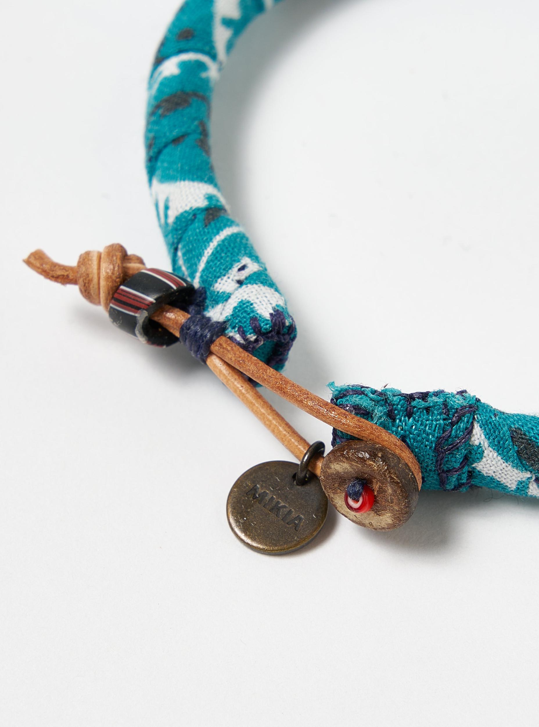 Mikia Bracelet in Blue Green Bandana Product Image