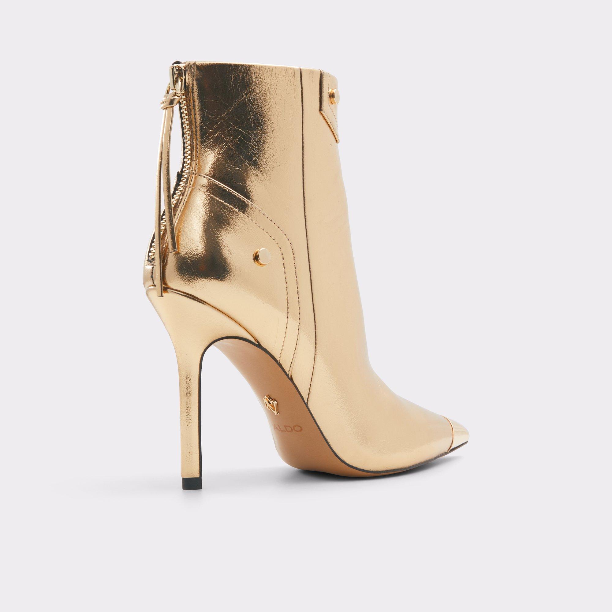 ALDO Nilita - Women's Ankle Boot - Gold, Size 6.5 Product Image