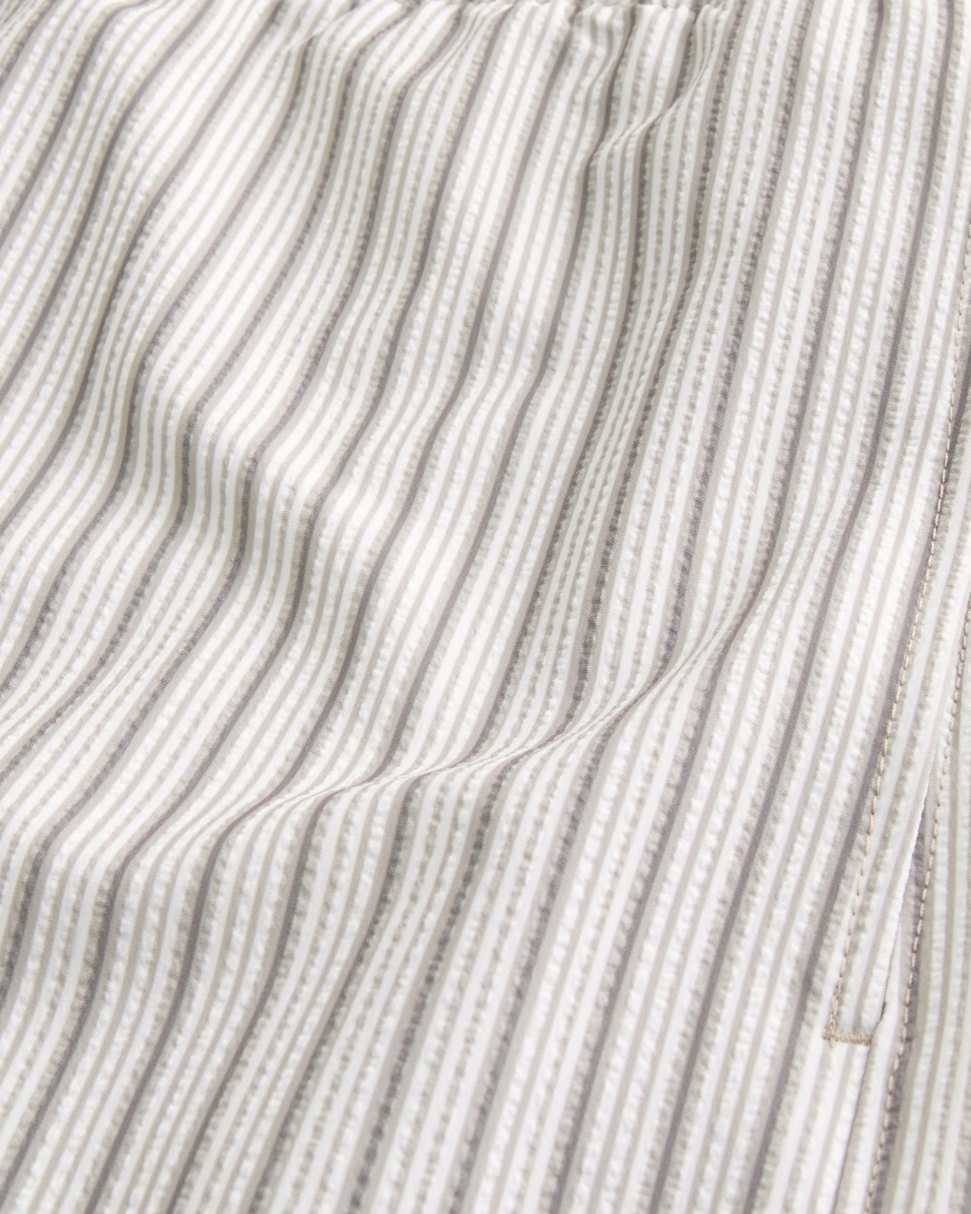 Mid-Thigh Seersucker Volley Swim Trunks Product Image