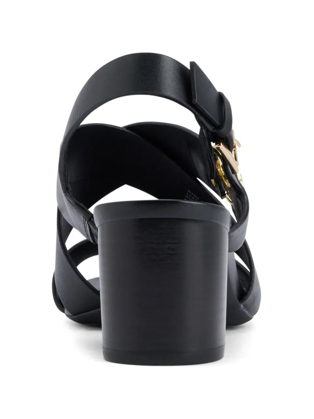 Vera logo-plaque leather sandals Product Image