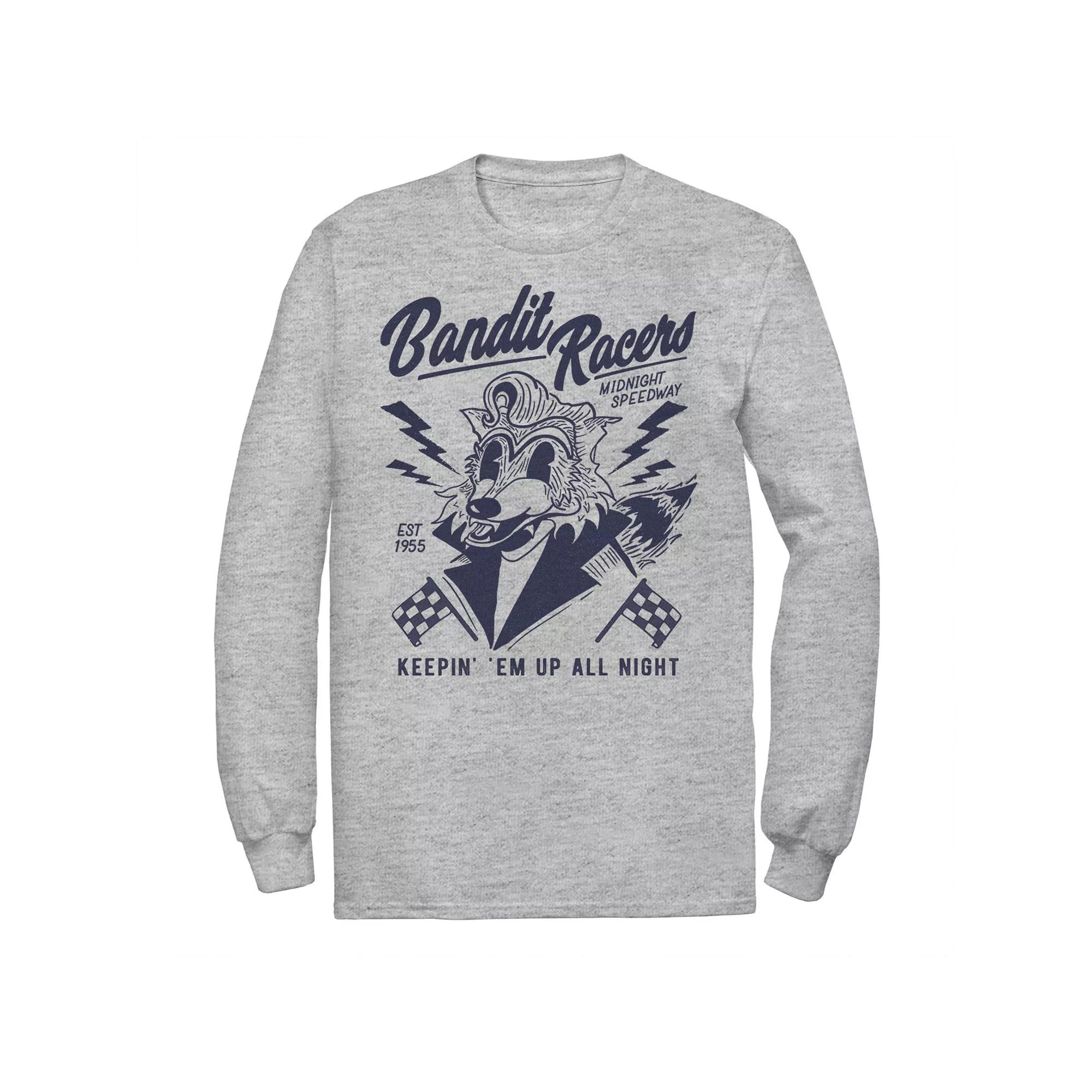 Men's Bandit Racers Raccoon Keepin Em Up All Night Tee,  Product Image