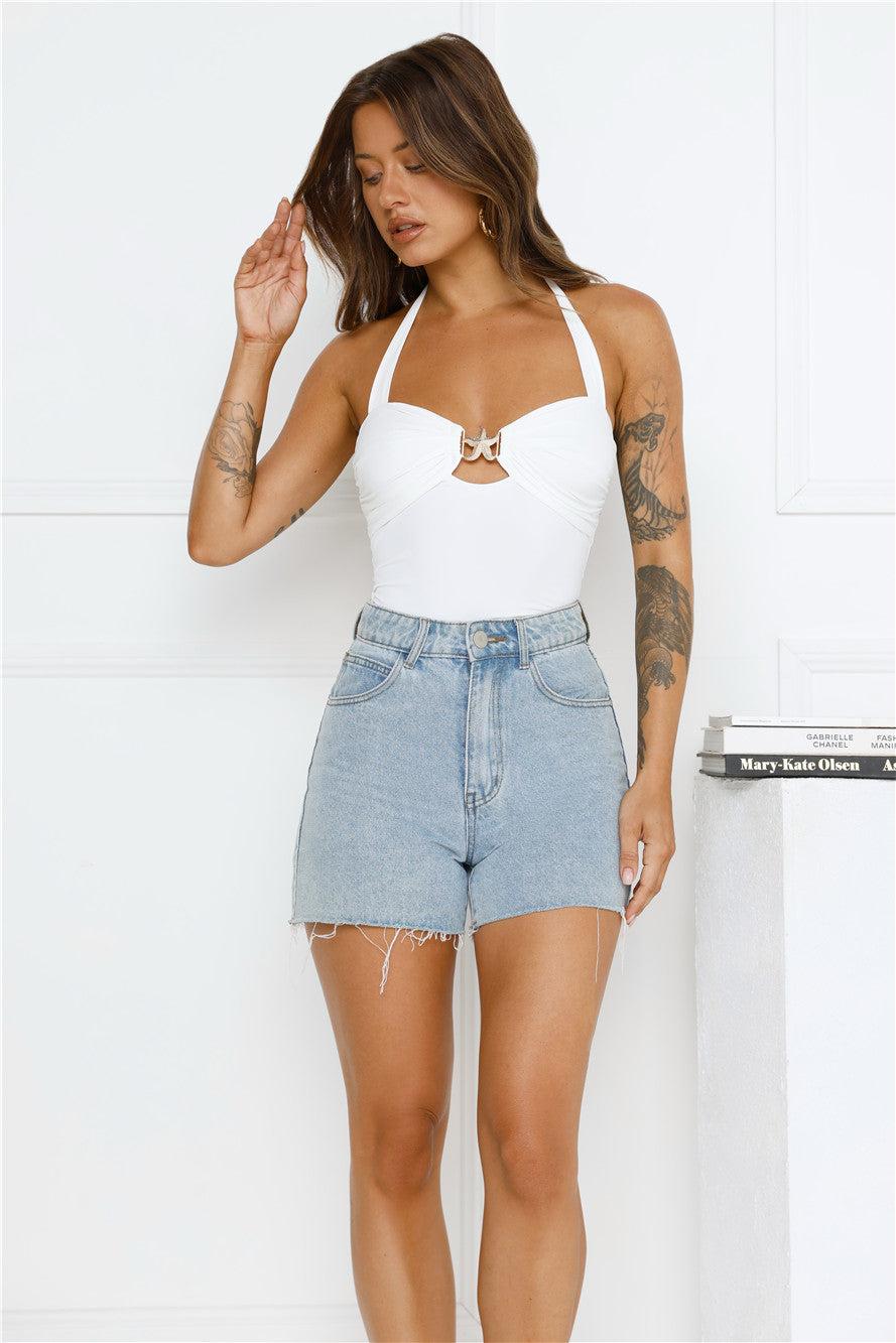 Starfish Beauty Halter Top White Product Image