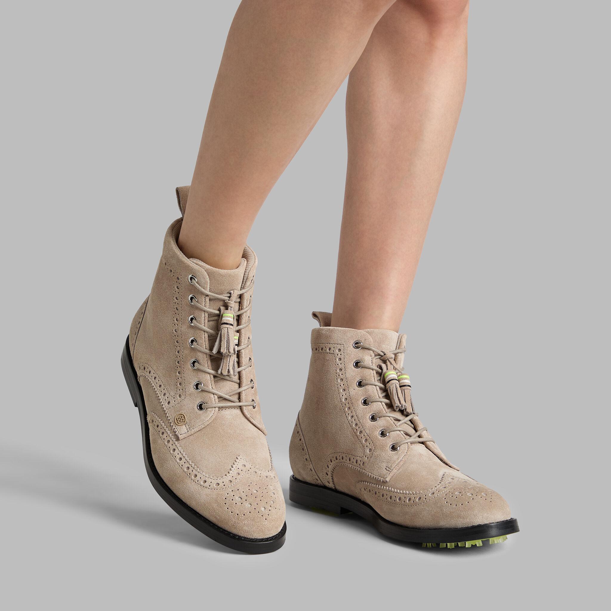 WOMEN'S GALLIVANTER SUEDE WINGTIP LUXE SOLE GOLF BOOT Product Image