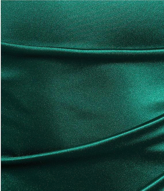 Honey and Rosie Square Neck Side Ruched Dress Product Image