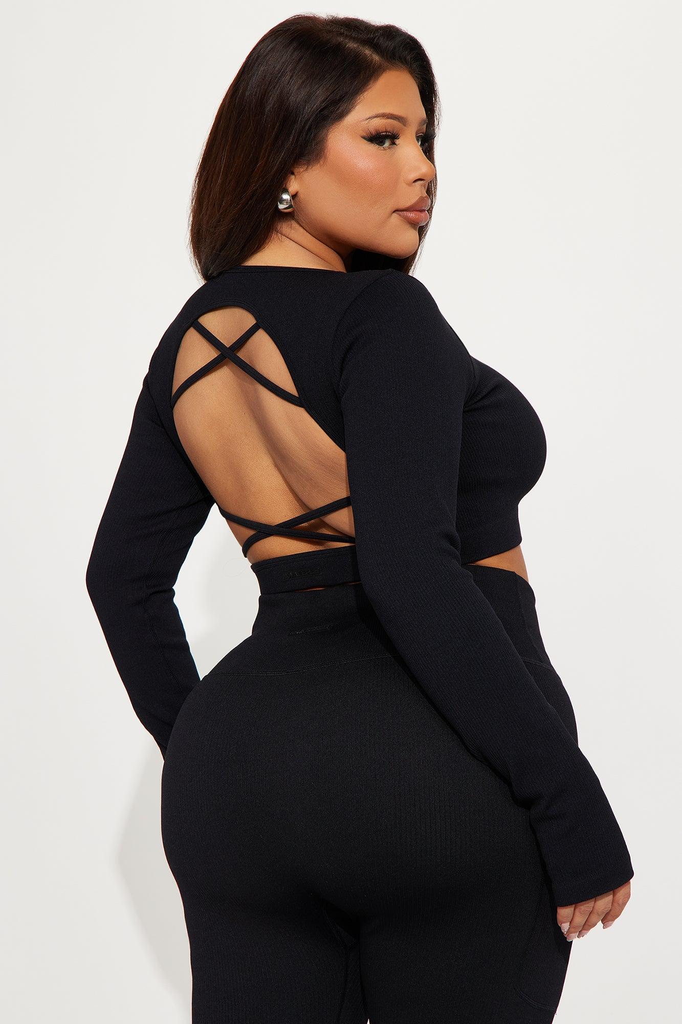 Resistance Effortless Seamless Active Top - Black Product Image