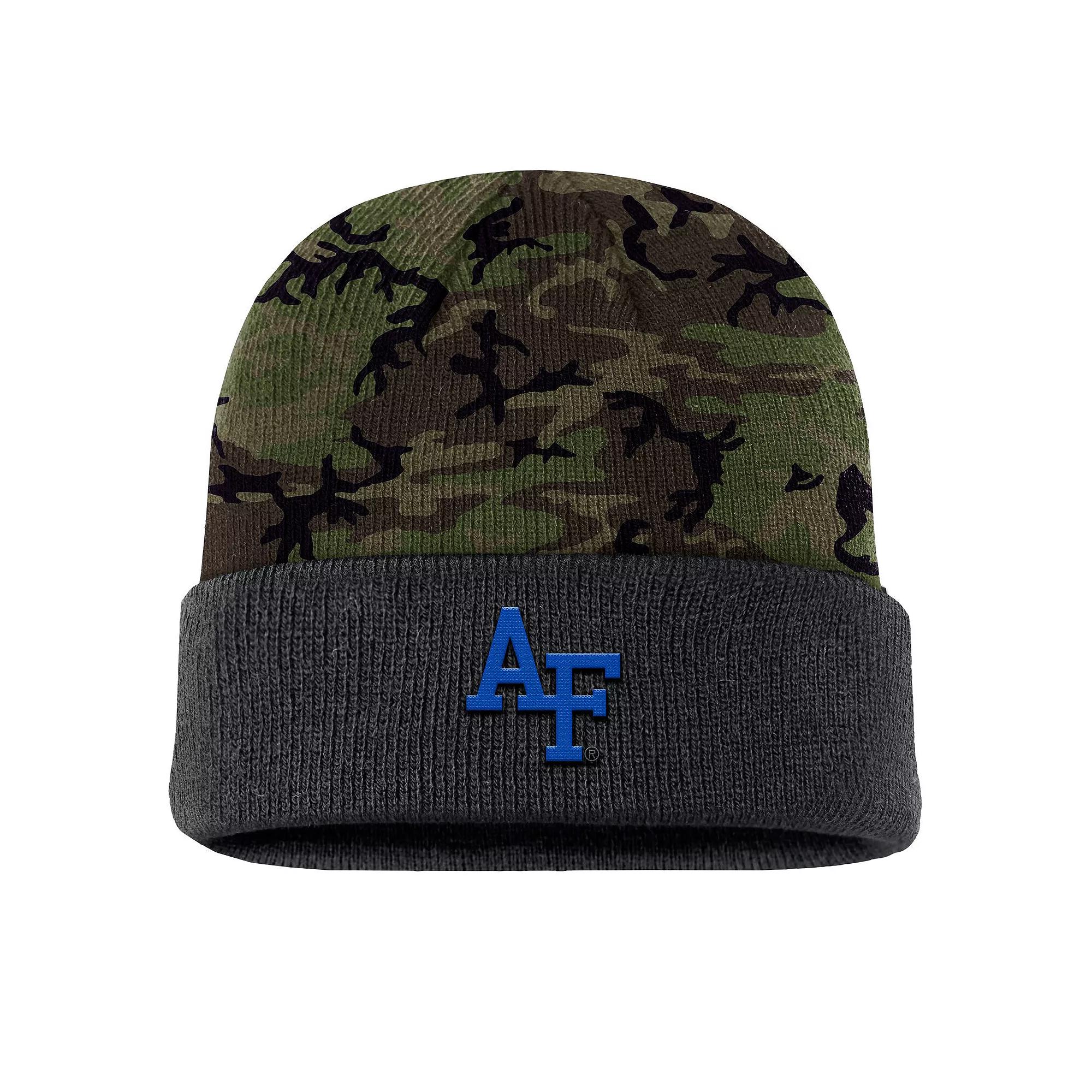 Men's Nike  Camo Air Force Falcons Military Appreciation Cuffed Knit Hat, Afa Green Product Image