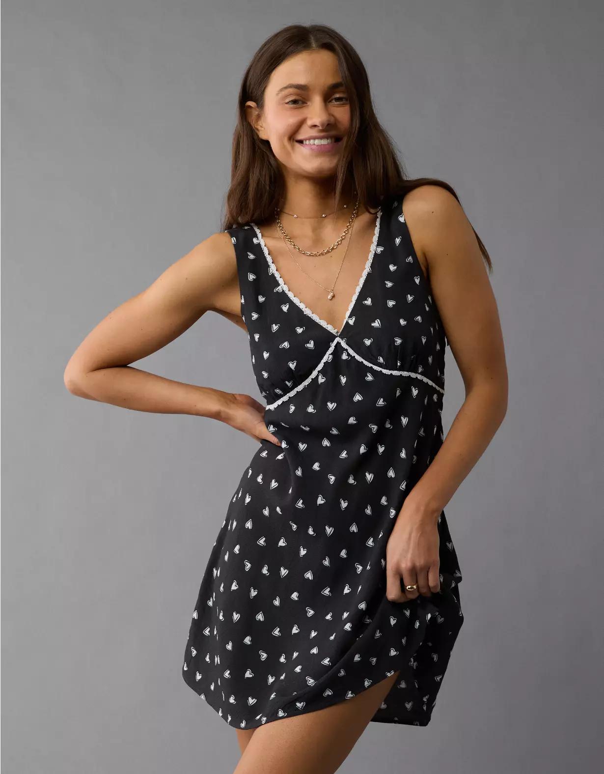 AE V-Neck Mini Slip Dress Product Image